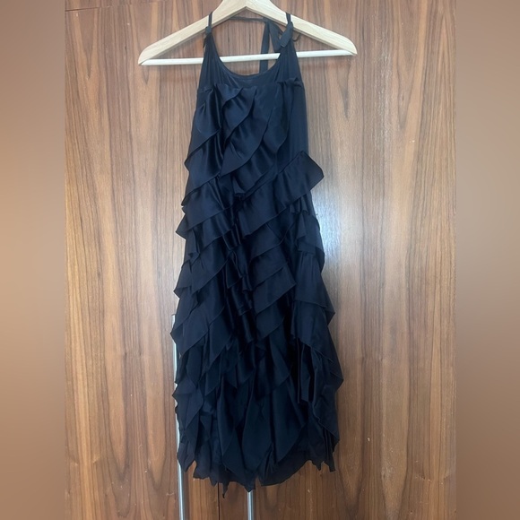 Prada Dresses & Skirts - Prada Black Silk Ruffle Dress